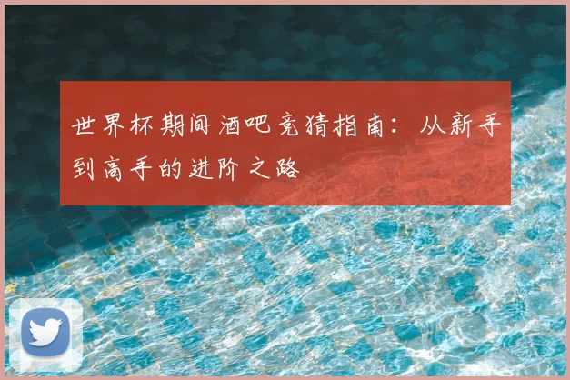 世界杯期间酒吧竞猜指南:从新手到高手的进阶之路