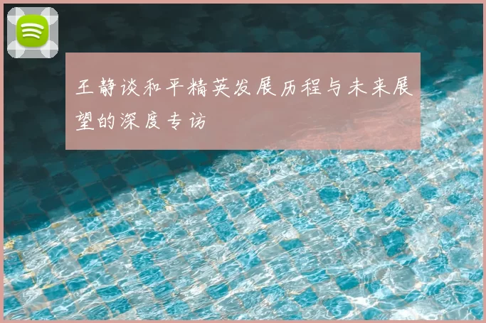 王静谈和平精英发展历程与未来展望的深度专访